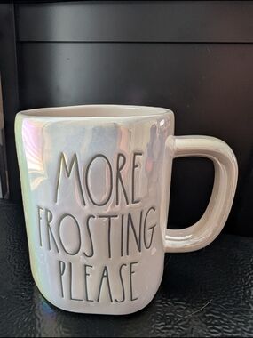 More Frosting Please Ceramic Mug - Iridescent White